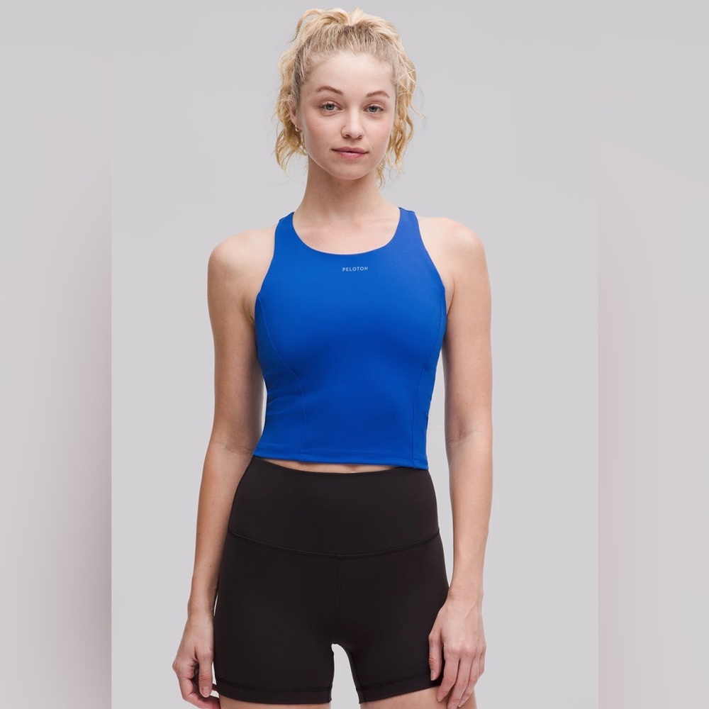 Lululemon Peloton Women’s Wunder Train Racerback Tank Top blue cobalt size 2 NWT